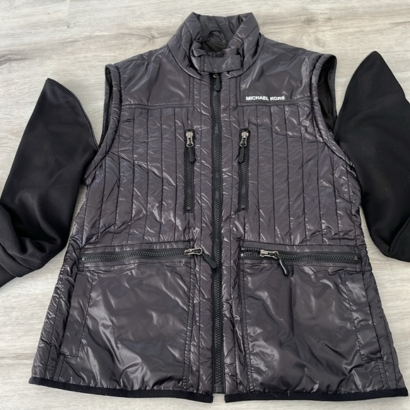 Michael Kors Ultra Lightweight Quilted Convertible Jacket Vest - Women’s Medium‎ - Picture 3 of 9